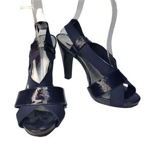 Gianni Bini Blue Strappy Heels (Size 8M)